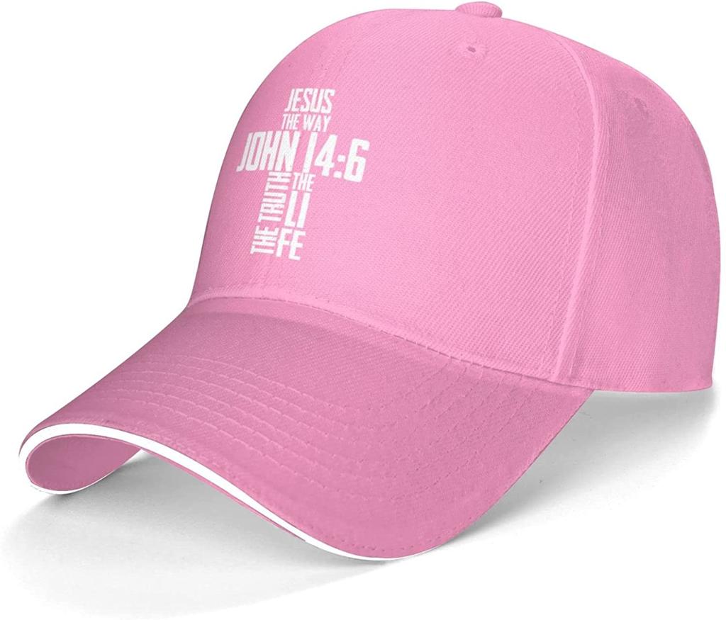 Mandev Original Classic Casquette Hat Men Women Christian Bible Verse Jesus The Way John 146 Baseball Cap Dad Hat Black Caps