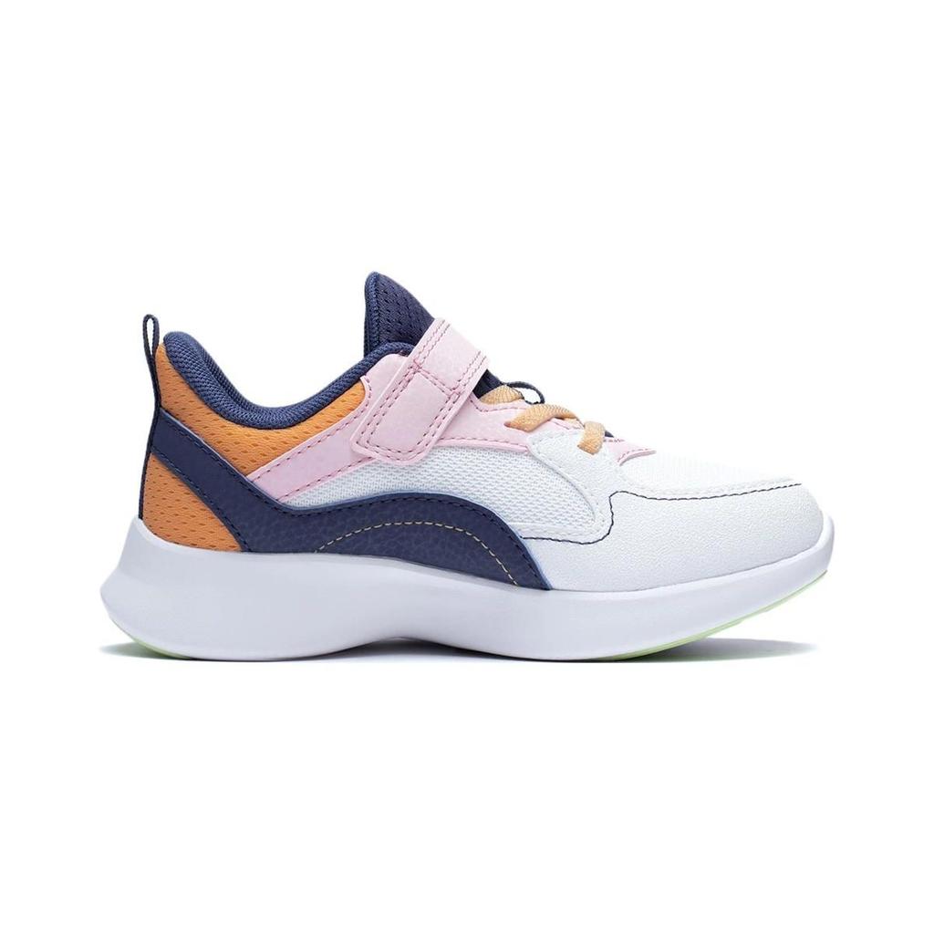 LiNing Lingyue 3.0 Durable Breathable Sports Casual Shoes Kids Sneakers White Blue YKNT022-2