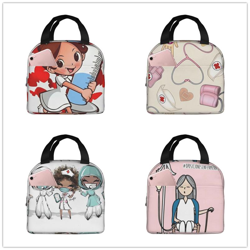 Enfermera En Apuros Doctor Enfermera Fiambrera para Mujeres Multifunción Buceo Buceo Refrigerador Térmico Bolsa de Almuerzo Aislada para Alimentos Oficina