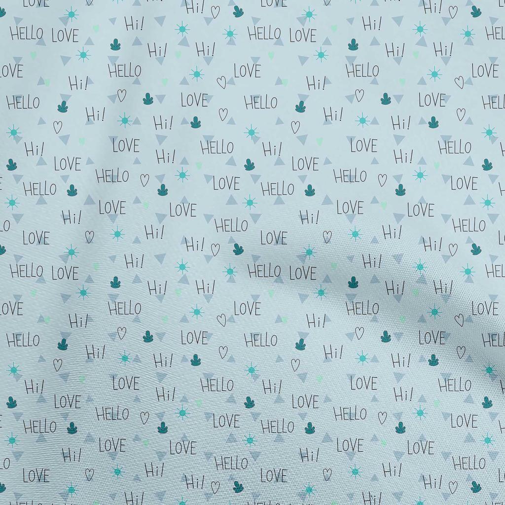 oneOone Cotton Flex Light Pink Fabric Text Diy Clothing Quilting Fabric Print Fabric By Yard 40 Inch