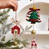 Kleiner Filz-Weihnachtsbaum & Glocken-Ornamente für Haus- & Auto-Dekoration