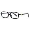 Black Square Anti-Blue Light Glasses Women Small Optical Frame Eye Protection Eyeglasses Reading Glasses Office Computer Goggles