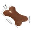 Oreiller pour Animal de Compagnie Jouet à Mâcher Forme d'Os Peluche Jouet Chien Chat Non Toxique Doux Résistant aux Morsures Oreiller Jouet Pour Chiots Chatons Fournitures pour Animaux