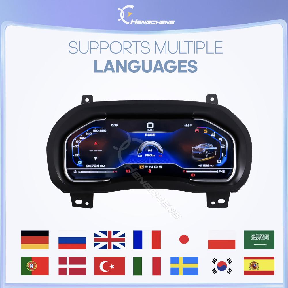 For Chevrolet Silverado GMC Sierra 2013-2019 Car Digital Cluster LCD Dashboard Player Cockpit Virtual Instrument