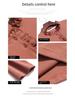 Women's Long-Sleeve Stand-Up Collar T-Shirts with Ruffled Collars, Loose Fit, Large Size - Perfect for Spring and Autumn