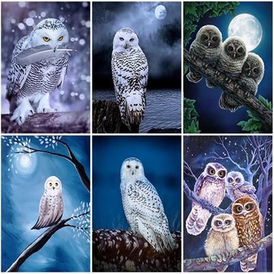 DIY 5d Diamant Malerei voller Runde Bohrer Eule Kreuzstich Diamant Stickerei Perle Bild Kits Tiere Wand Kunst Wohnkultur