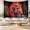 Custom Name Wall Hanging Tapestry,Rammstein Decorative Backdrop Tapestry For Dorm Home