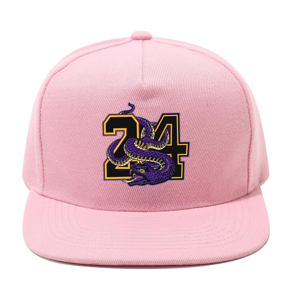 European and American Hard Top Flat Hat Men's Black Mamba Number Fashion Printing Hip-hop Hat Children's Outdoor Sunshade Breathable