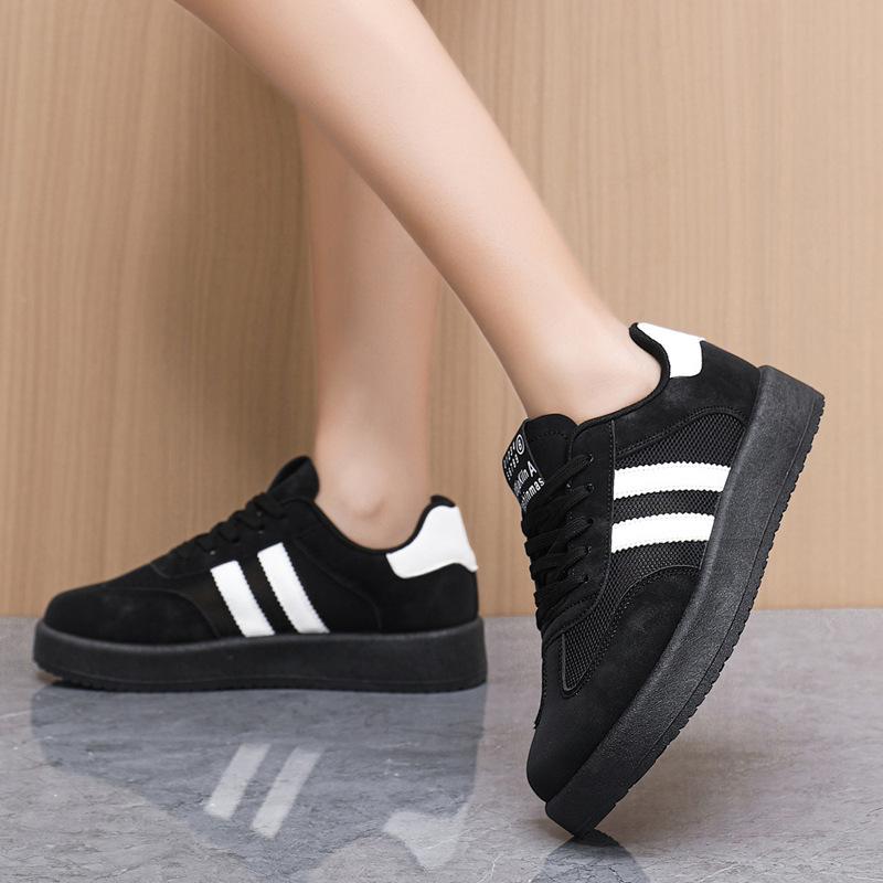 

Foreign trade autumn new retro German training shoes platform women s shoes breathable and versatile flat-bottomed casual sports board shoes large s 42