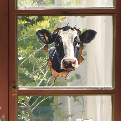 Fereastră din sticlă electrostatică UV Bullhead Home Amenajare peisagistică Autocolante pentru ferestre Autoadezive