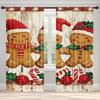 Christmas gingerbread man bag curtains   bedroom and living room decoration   home decoration   Christmas decoration