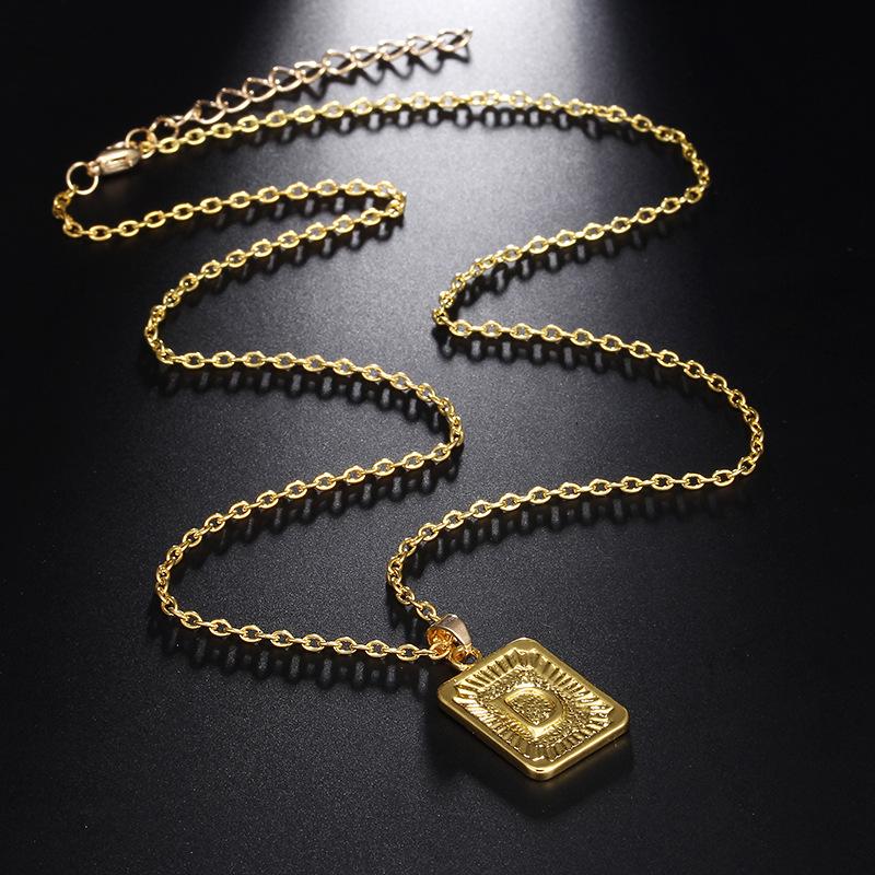 Buy Initial Letter Pendant Necklace 