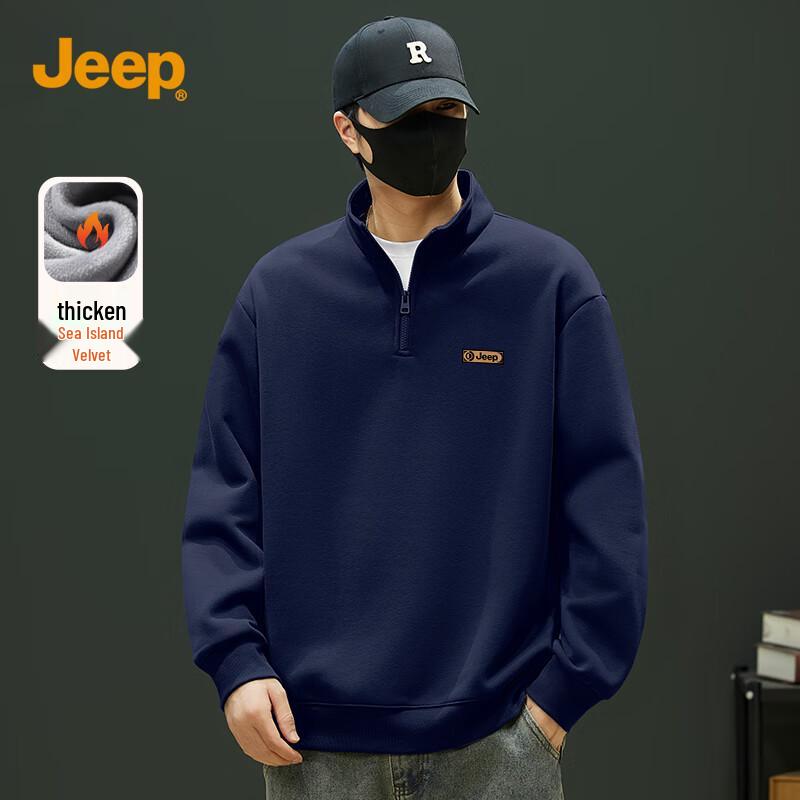 JEEP Men s American Style Fleece Pullover Hoodie XL