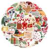 50PCS Christmas Theme Stickers Santa Claus Snowman Sticker Pack for Water Bottles Scrapbooking Snowboard Decorations
