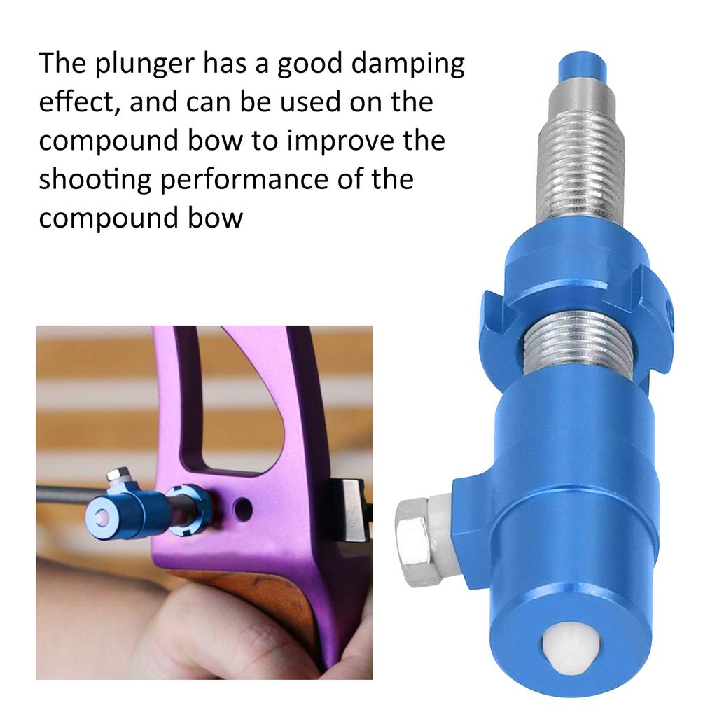 Recurve Bow Stabilizer Side Cushion Plunger Aluminium Alloy Plastic Outdoor Archery Tools