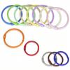 5/10pcs 30mm Colorful Metal Alloy Card Ring Key Binder Jump Ring DIY O Shape Keychain Keyring for Jewelry Making DIY Accessories