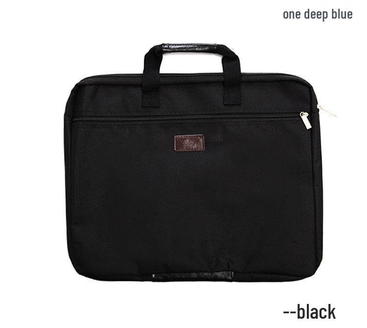 A4 Waterproof Double-Layer Canvas Conference and Document Bag with Logo Printing