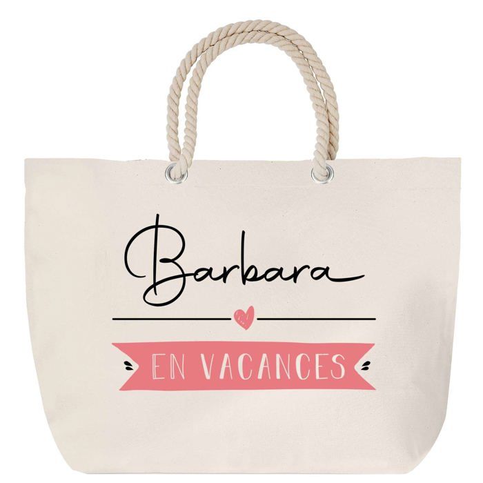 Sac de plage anse corde - PLANETEE - Personnalisable - Grand format - Coton - Fabriqué en France