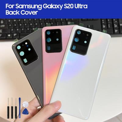 Back Glass Replacement Case Cover Housing For Samsung Galaxy S20 Ultra 5G Back Rear Glass Case With Camera Lens