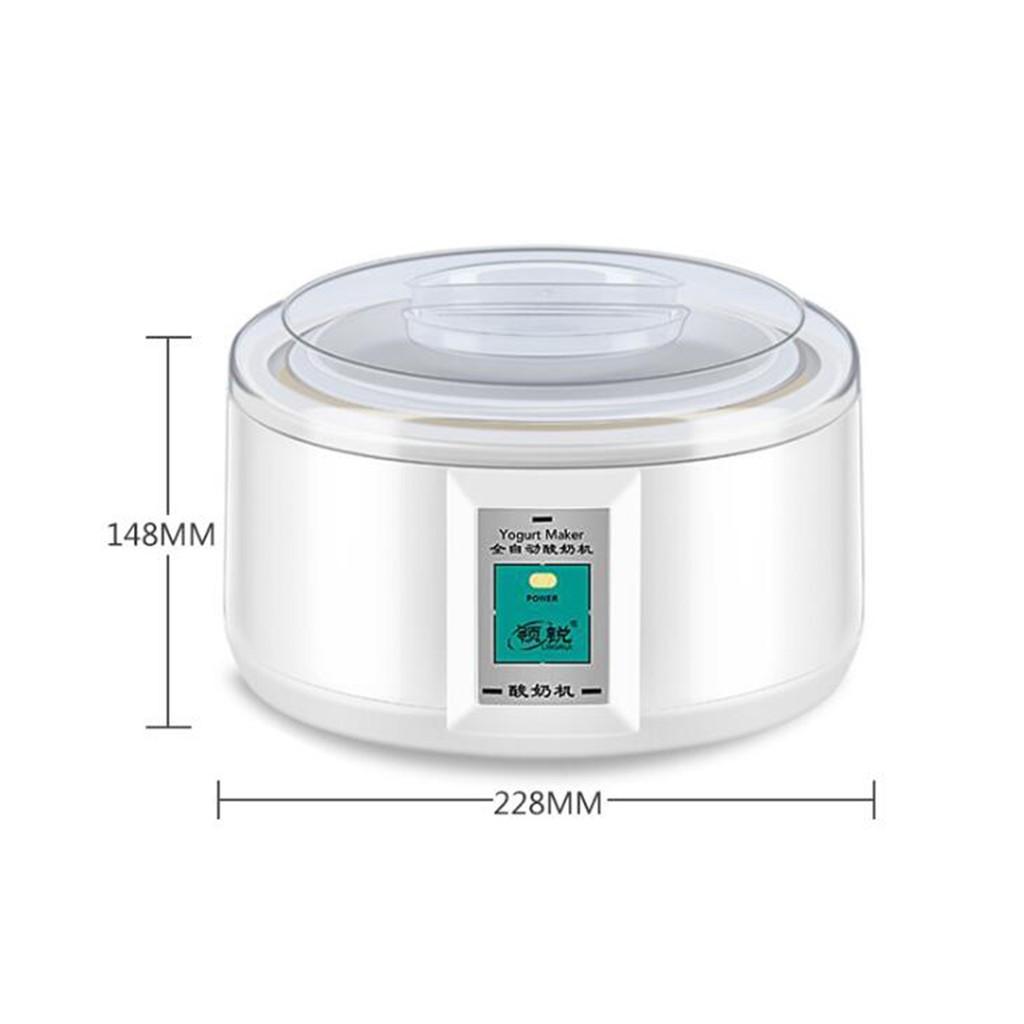 1.5L 228 x 148mm Automatic Yogurt Maker with Liner Material Stainless Steel Electric Yogurt Maker Yogurt DIY Tool Kitchen Appliances