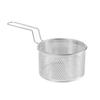 304 Stainless Steel Deep Frying Basket with Hook&Handle Multi-funcational Hangable Colander Mesh Sieve Oil Filter