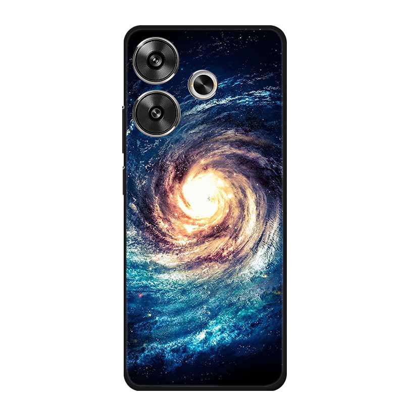Phone Case For Xiaomi Poco M6 4G Back Cover Case Shockproof Black Silicone Soft Funda For Poco M6 Case PocoM6 M 6 6.79" Coque