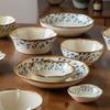 Zhifengcao Series Of Medieval Ceramic Tableware, Eating Dishes And Plates Combination, Restaurant Noodles, Dishes And Plates Export
