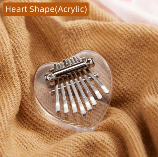Portable 8-Note Mini Kalimba Thumb Piano for Beginners
