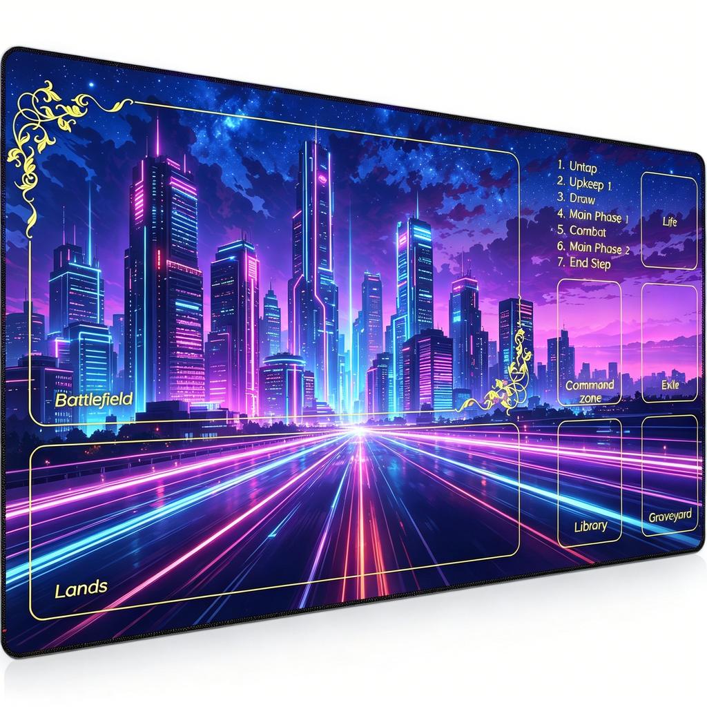 1pc Magic Party Game Pad 5999 X 350 Cm Mouse Pad Attic Pattern Non Slip Base Suitable For Pcg Tcg Desktop Game Acce