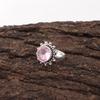 Morganite Ring, Handmade Gemstone 925 Solid Sterling Silver Ring Pretty Jewelry, For Engagement Gift