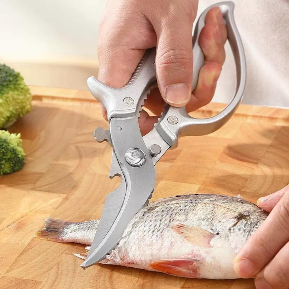 Practical Steel Chicken Bone Shear Sharp Rust-proof Kitchen Scissor Hard Thickened Chicken Claw Scissor Fish
