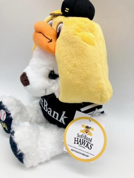 Fukuoka SoftBank Hawks Harry (Visitor) Plush Toy S by Makoto Fujini [Fukuoka Exclusive]