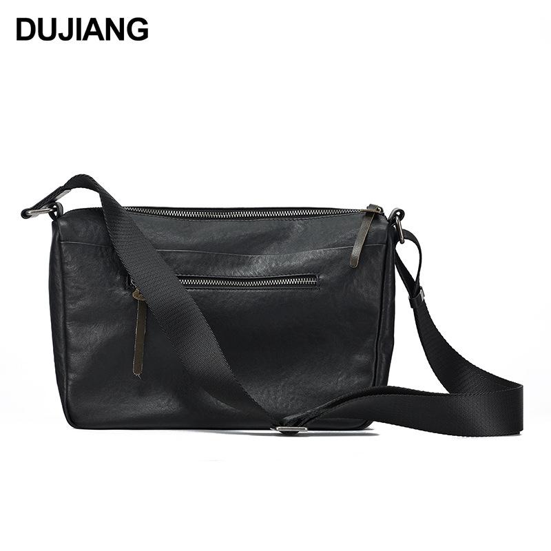 Genuine Leather Men's Crossbody Bag - High-End, Large Capacity, Casual Outdoor Shoulder Bag