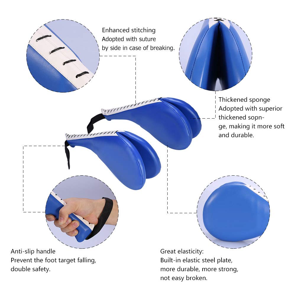 Double Hand Boxing Punching Mitts for Muay and Martial Arts Relieves Enjoy the Sound of Clean One Pair for Right and Left Mitts, Mitts, Kickboxing,