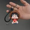 Cartoon Figure Luffy Zoro Sanji Key Chain Pendant Doll Keychain Backpack Accessories Gift ONE PIECE Lightweight Carry Portable Mini Cute