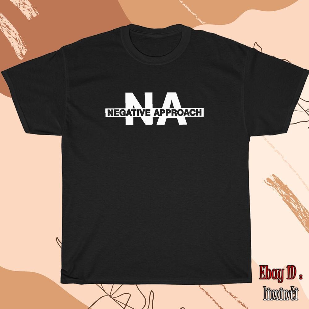 Negative Approach Logo Men s Black/Grey/Whi wbr/ te/Navy T-Shirt Shipped from USA Unisex T-Shirt M