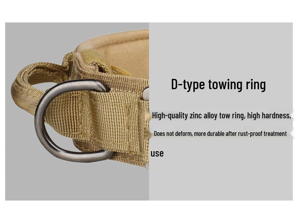 Adjustable Tactical Nylon Dog Collar & Leash Set for Medium-Large Pets
