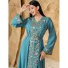 Middle East New Arrival Fashion Elegant Embroidery Beaded Robe Dress Embroidered Beaded Dress