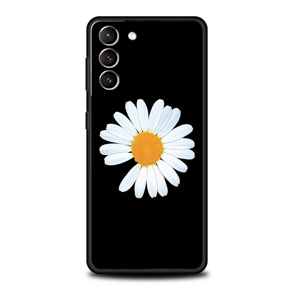 Phone Case for Samsung Galaxy S26 S25 S24 S23 S22 S20 S21 FE Ultra Plus S25 Edge 5G Soft TPU Fashion Fresh Little Daisy Flower