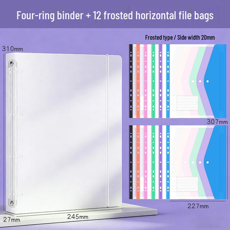 A4 Transparent Document Organizer - Leaf Folder, Office Storage, Test Paper Holder