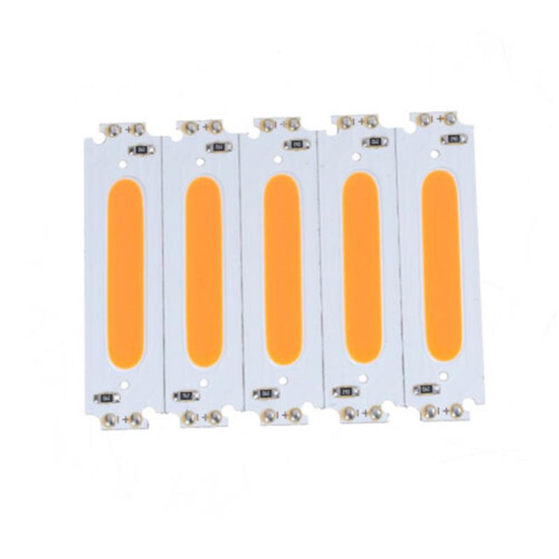 10pcs Metal 10x 60*15mm 2w Cob Led Square Strip Light Lamp  Bead Chip Diy Dc 12v