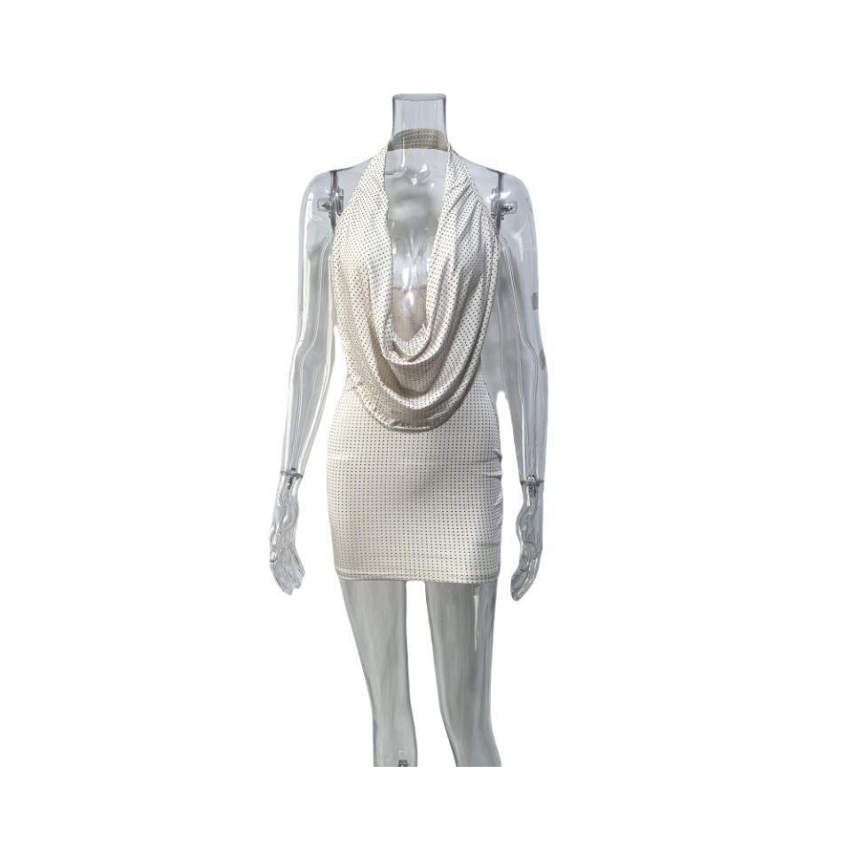 Sexy Neckholder-Kleid mit tiefem Ausschnitt und offenem Rücken, figurbetont für Damen - 2026 Europäischer & Amerikanischer Stil