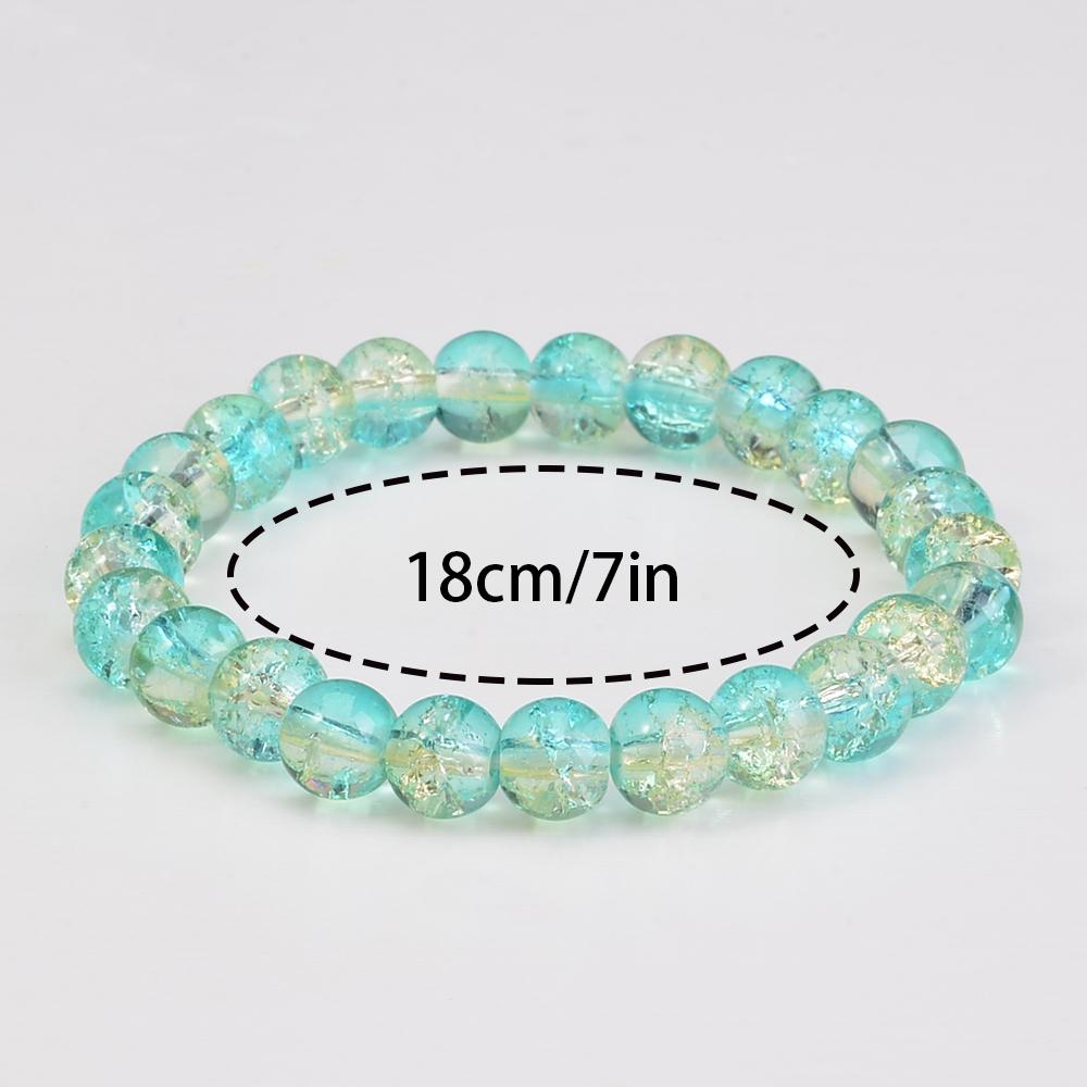 Ensemble aléatoire de 5/10/20/30/50 pièces Bracelet de perles bohème en pierres naturelles de 6/8/10 mm pour hommes et femmes