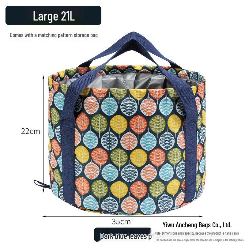 Portable Foldable Foot Bath with Insulated, Multifunctional Foot Soak Bag for Travel and Dormitory Use