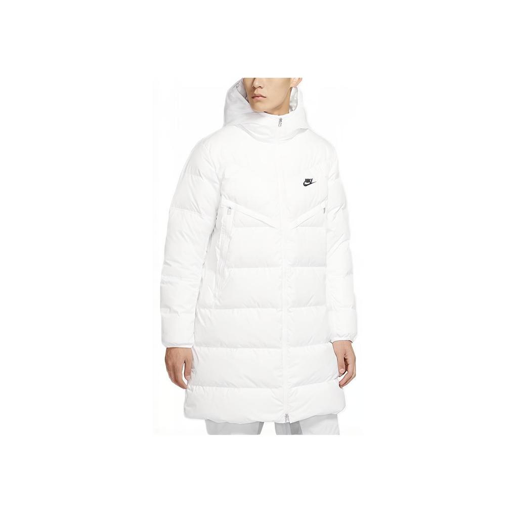 Nike Nsw Down-Fill Windrunner Shield Long Casual Jacket Men Outerwear White CU4409-100