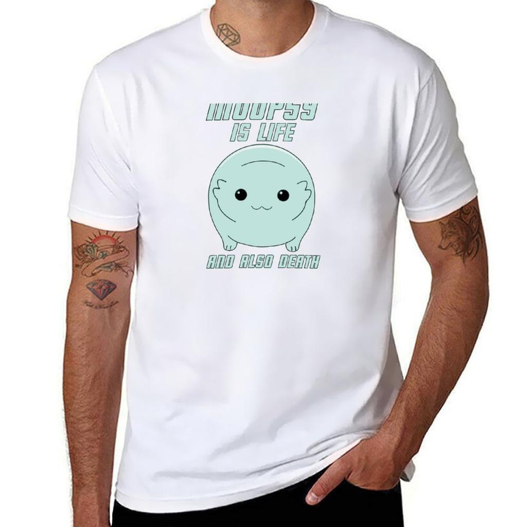 Moopsy Is Life And Also Death (Light Text) Tshirt Work Basic Short Sleeve Top
