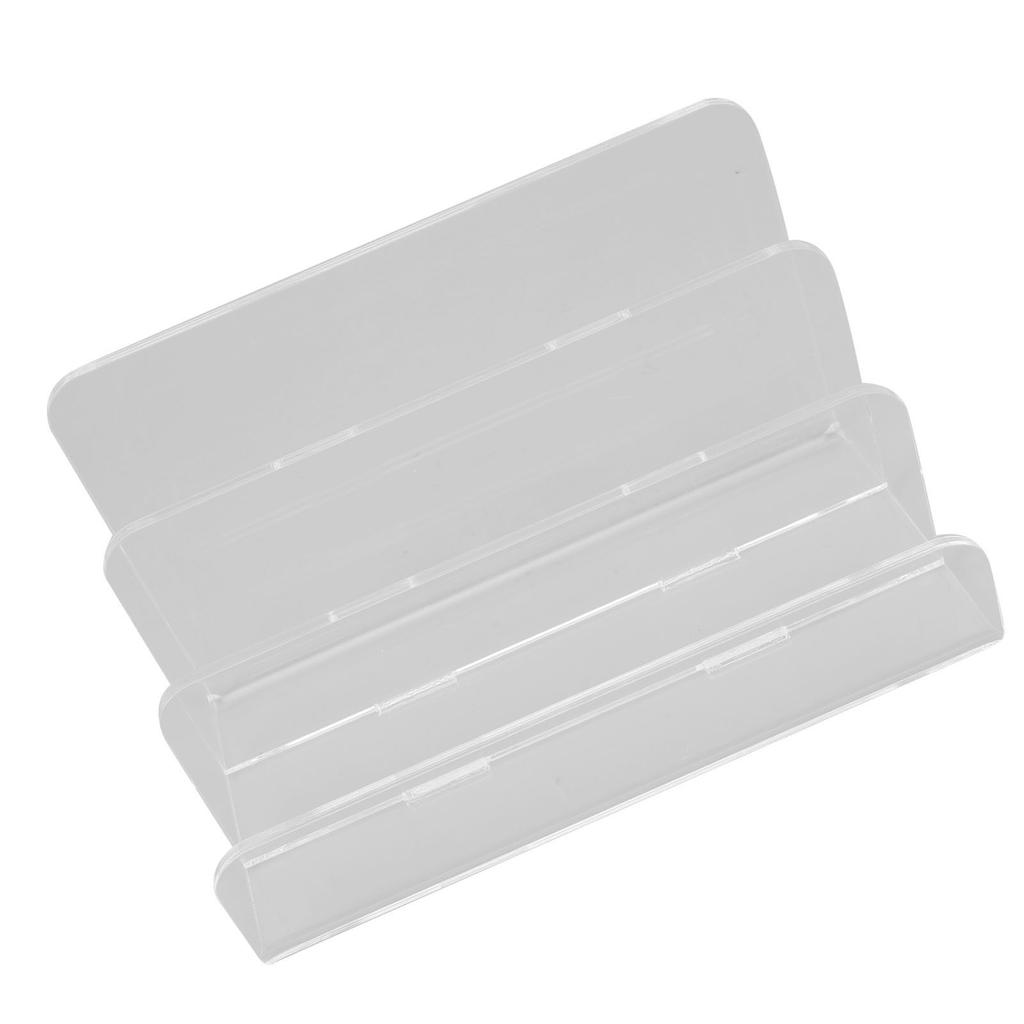 3 Compartments Mail Organizer Letter Holder Transparent Acrylic Vertical File Holder for Office