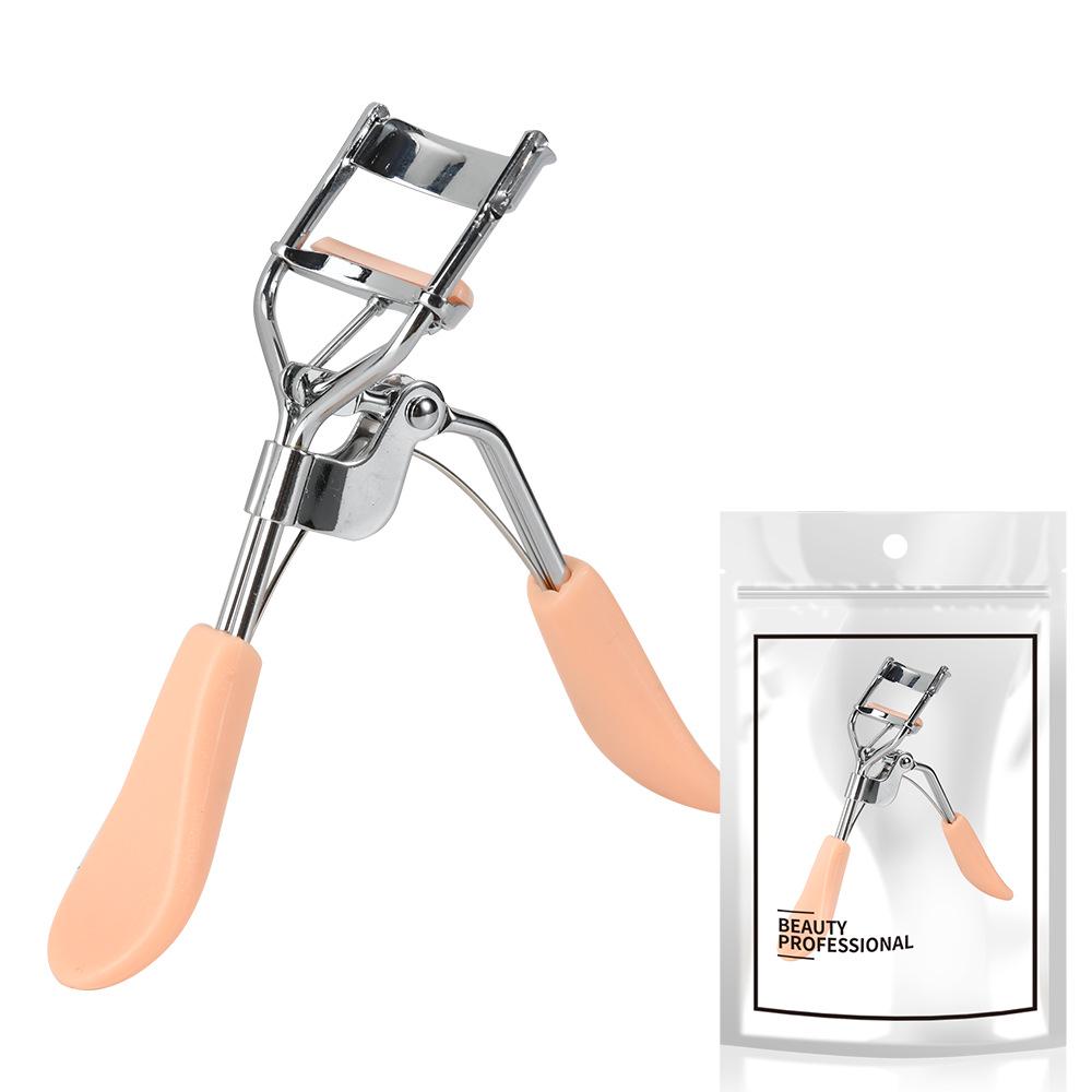 Max&Meet A4 Chrome-Plated Eyelash Curler with Plastic Handle - Korean Beauty Tool for Perfect Lash Shaping