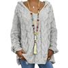 Knitted Hoodie Hooded Coldproof Thick Autumn Winter Solid Color Loose Sweater Jumper Female Clothing