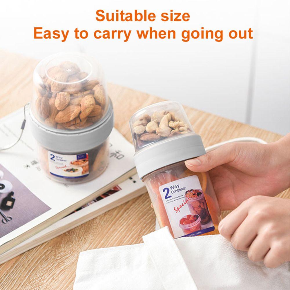 Travel Double-layer Multi-purpose Lunch Cup Storage Jars Fresh-keeping Box Sealed Container